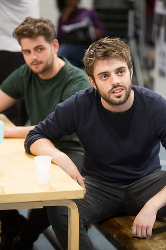 RHYS BEVAN rehearses KING LEAR at Manchester Royal Exchange - opening 1st April
