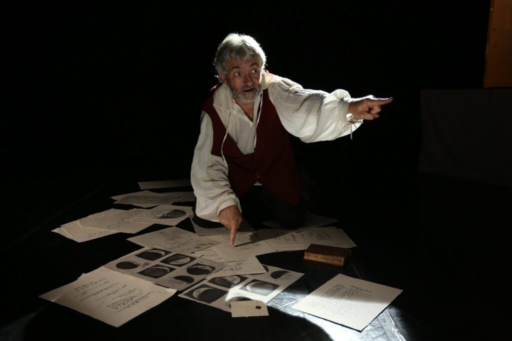 TIM HARDY plays in THE TRIALS OF GALILEO at the Playground Theatre